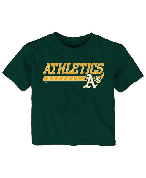 Футболка для малышей OuterStuff Oakland Athletics "Take The Lead" в зеленом цвете