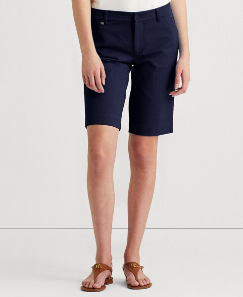 Twill Stretch Bermuda Shorts, Regular & Petite