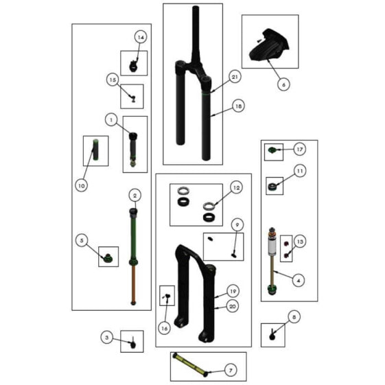 DVO Diamond D2 Rebound Footnut Kit