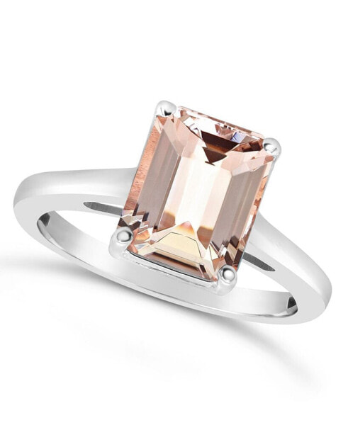 Morganite (3 ct. t.w.) Ring in 14K White Gold