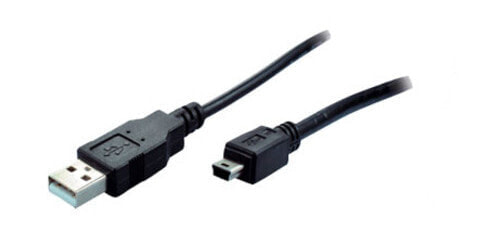 Разъем USB 2.0 shiverpeaks BS77163 - 3 м - USB A - Mini-USB B - Male/Male - Черный