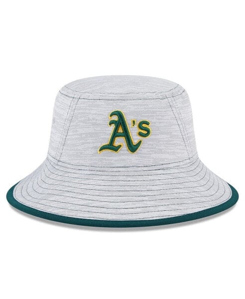 Men's Gray Oakland Athletics Game Bucket Hat