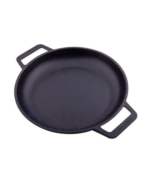 10" Round Skillet with Double Loop Handles, Seasoned