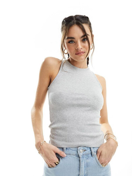 Object tank top in grey melange