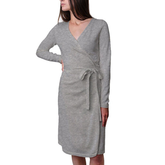 Women's Organic Cotton Wrap Sweater Dress