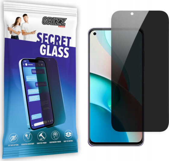 GrizzGlass Szkło prywatyzujące GrizzGlass SecretGlass Xiaomi Redmi Note 9