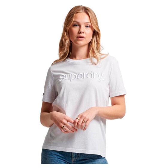 SUPERDRY Tonal Embroidered Logo short sleeve T-shirt