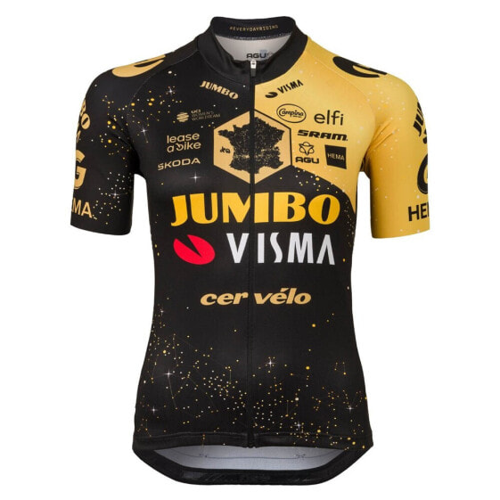 AGU Jumbo-Visma Replica Tour De France 2023 Short Sleeve Jersey