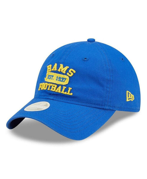 Women's Royal Los Angeles Rams Formed 9TWENTY Adjustable Hat