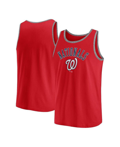 Men's Red Washington Nationals Bet Tank Top