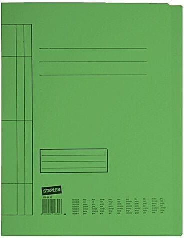 Файл зеленого цвета STAPLES A4