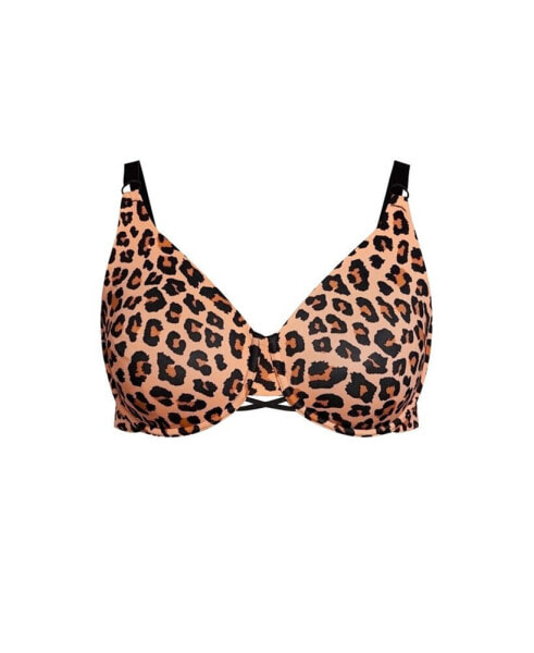 Plus Size Back Smoother Print Bra