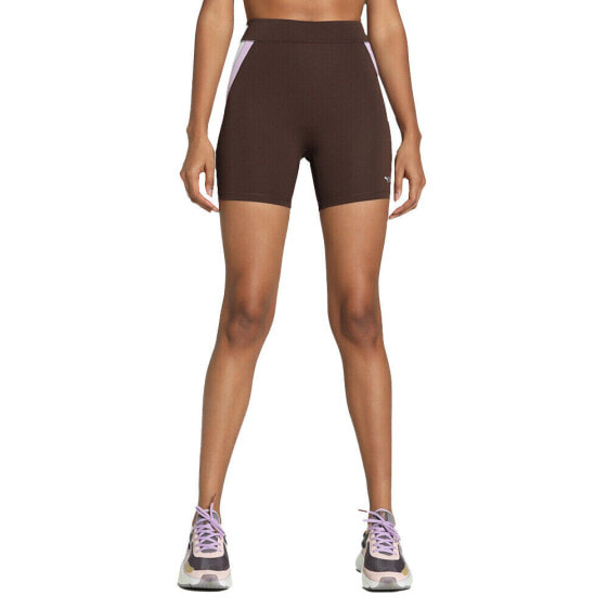 Puma Lemlem X Bike Shorts Womens Brown Athletic Casual 52509682