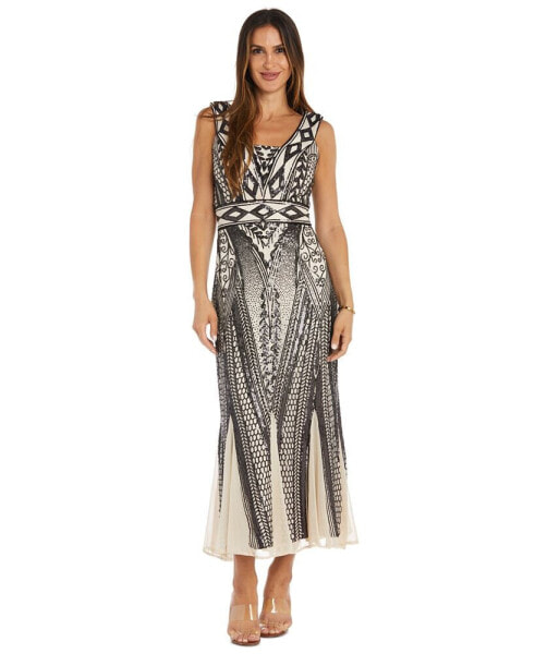 Women's Sequin Embellished Sleeveless Gown