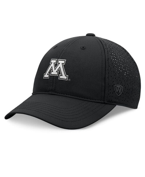 Men's Black Minnesota Golden Gophers Liquesce Trucker Adjustable Hat