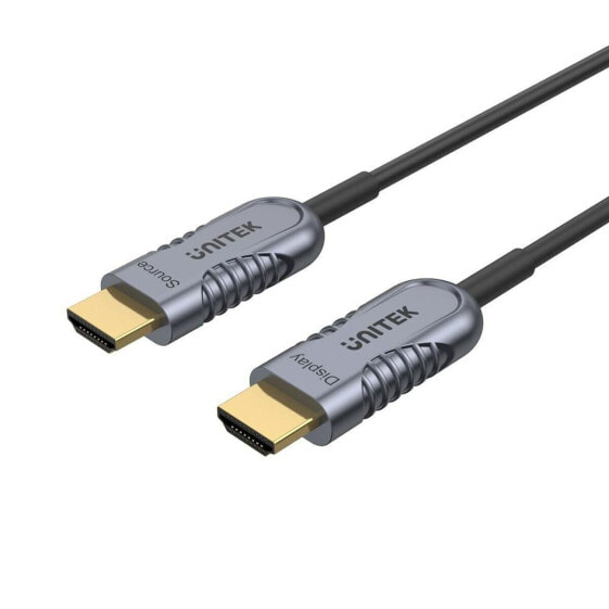 Кабель HDMI Unitek C11027DGY Чёрный Серый 3 m