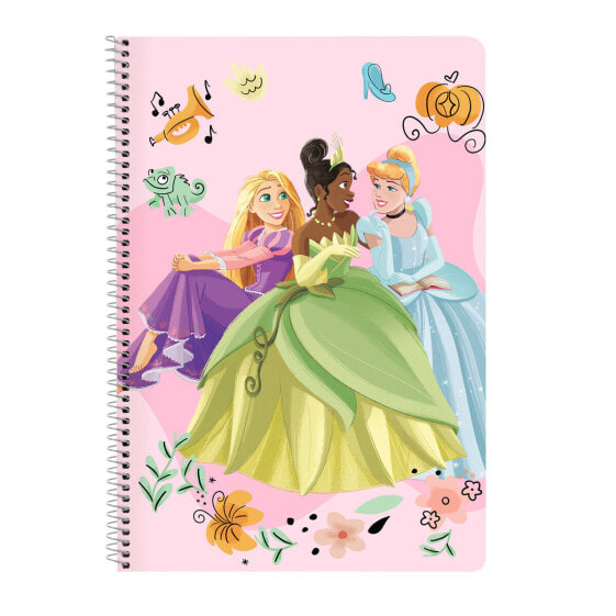 Блокнот Disney Princess Magical Бежевый Розовый A4 80 Листья