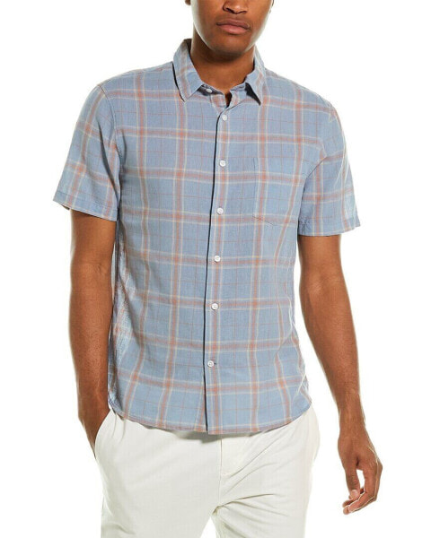 Vince Classic Fit Linen-Blend Woven Shirt Men's S