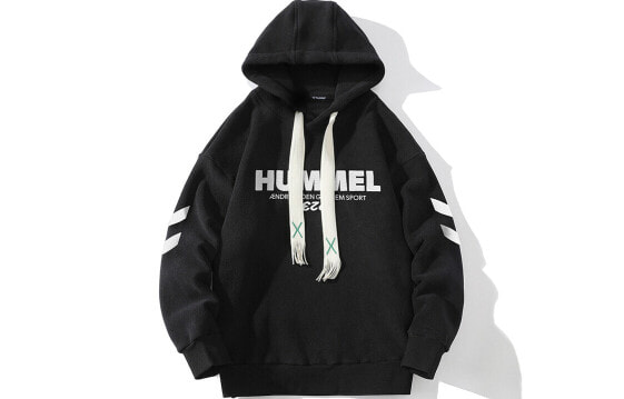 Толстовка Hummel с логотипом, свободного кроя, с капюшоном, длинным рукавом, унисекс, модель D224PW265CN