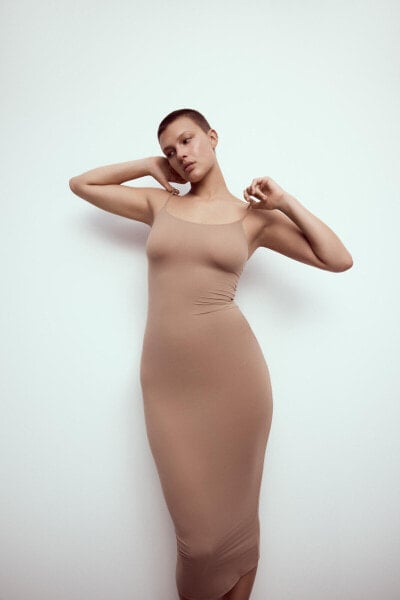 LONG POLYAMIDE DRESS