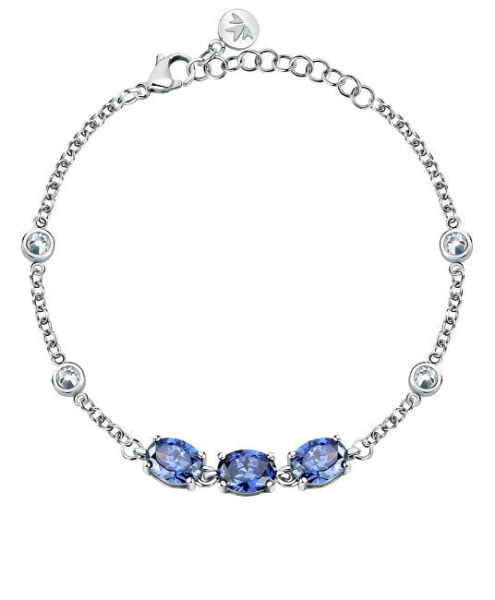 Stylish bracelet with blue cubic zirconia Colori SAVY19