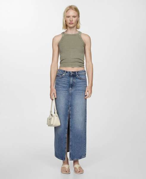 Women's Long Denim Skirt