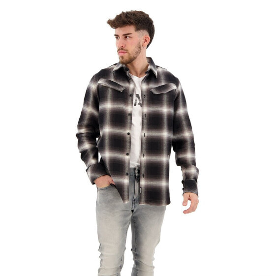 Рубашка G-Star с узкими карманами и длинным рукавом Heritage Herringbone Flannel Check