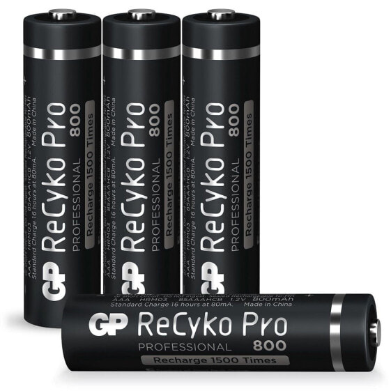GP Battery 12585AAAHCB-C4 - Rechargeable battery - AAA - Nickel-Metal Hydride (NiMH) - 1.2 V - 4 pc(s) - 800 mAh