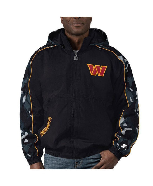 Men's Black Washington Commanders Thursday Night Gridiron Full-Zip Hoodie Jacket