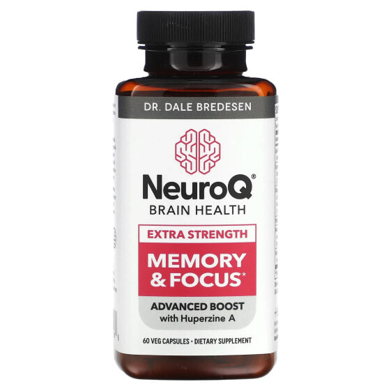 NeuroQ Brain Health, Memory & Focus, Extra Strength, 60 Veg Capsules