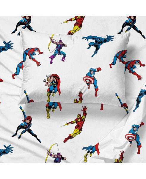 Marvel Invincible 100% Organic Cotton Full Sheet Set