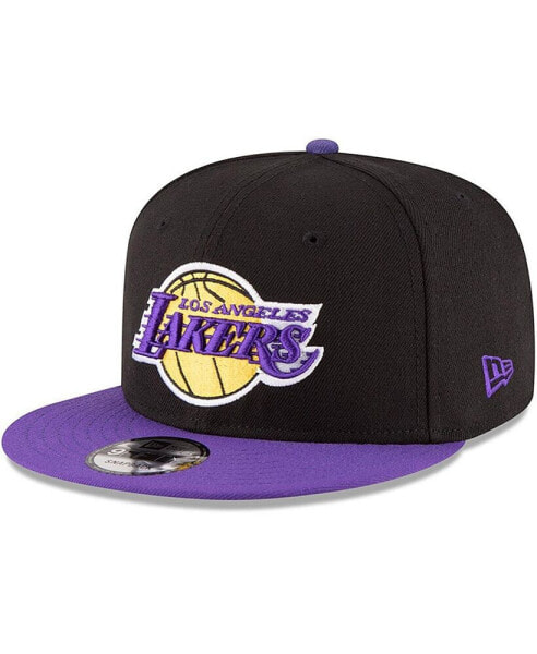 Men's Black, Purple Los Angeles Lakers 2-Tone 9FIFTY Adjustable Snapback Hat