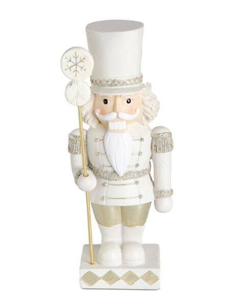 K&K Interiors 9.5In Glittered Resin Nutcracker