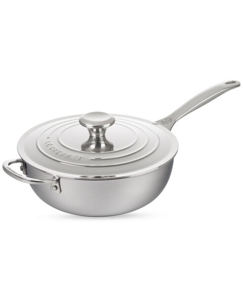 3.5-Qt. Nonstick Stainless Steel Saucier Pan