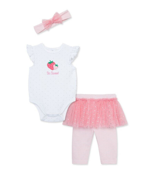 Baby Girls So Sweet Skegging Set with Headband