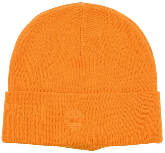Мужская шапка оранжевая трикотажная Timberland Men's Watch Cap