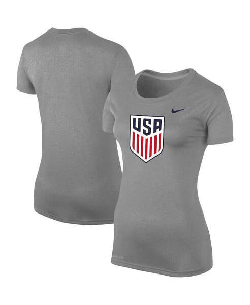 Women's Heather Gray USMNT Legend Performance T-shirt