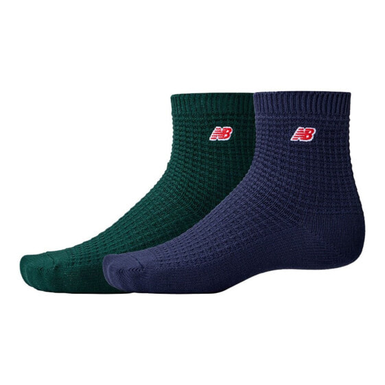 NEW BALANCE Waffle Knit Half long socks 2 pairs