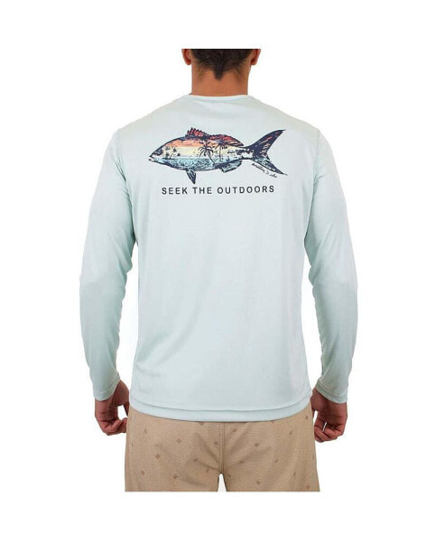 Men's Sun Protection Yellowtail Graphic Crewneck