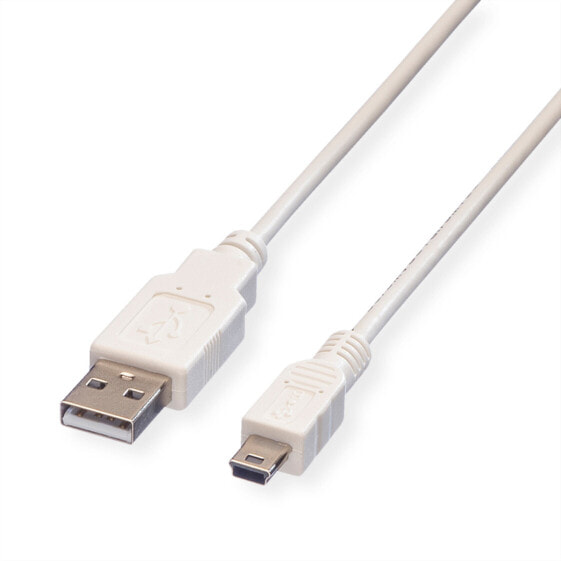 VALUE Usb 2.0 Kabel Typ A - 5-Pin Mini 1.8m 11.99.8718 - Cable - Digital