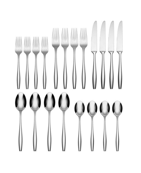 Katerina Mirror 20 Piece 18/10 Stainless Steel Flatware Set, Service for 4