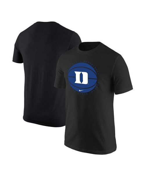 Men's Black Duke Blue Devils Basketball Logo T-shirt