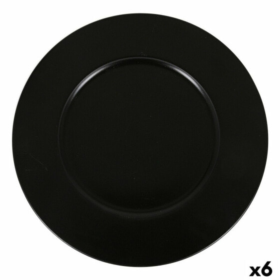 Мелкая тарелка Neat Black Porcelain Inde Ø 32 cm (6 штук)