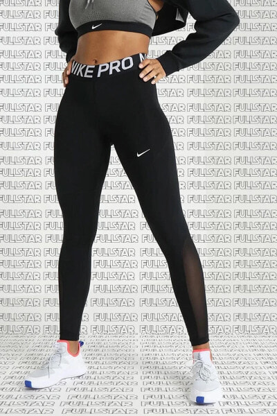 Леггинсы Nike Pro Tigh Fit Full Length Toparlayıcı Tam Boy Siyah - женская одежда