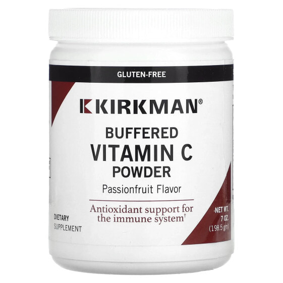 Витамин C в порошке с добавлением маракуйи, 7 унций (198.5 г) от Kirkman Labs