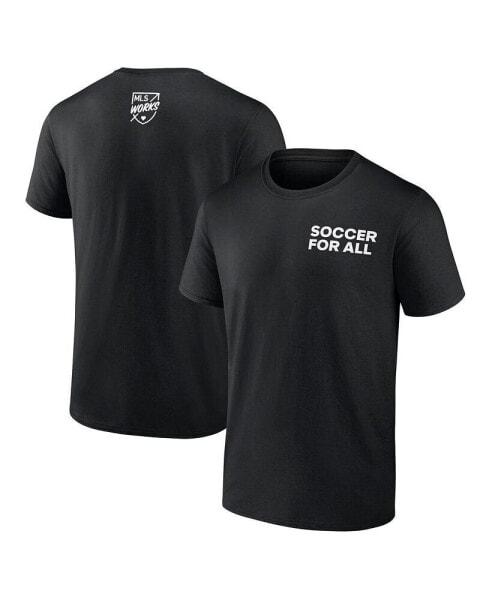 Men's Black MLS Soccer For All T-shirt