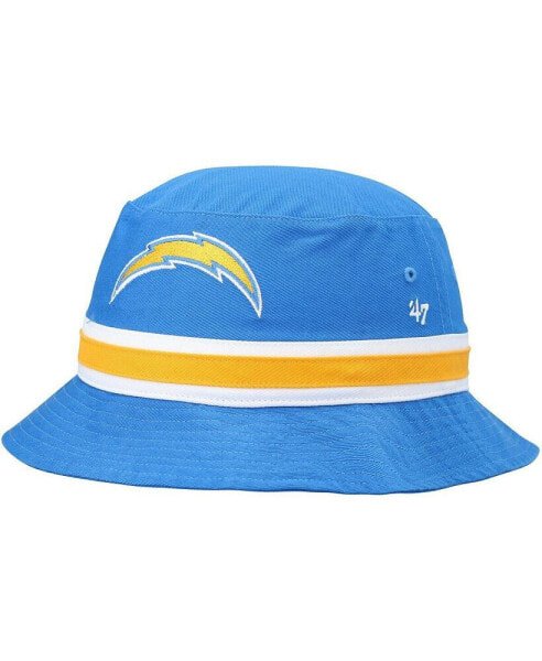 Men's Blue Los Angeles Chargers Striped Bucket Hat