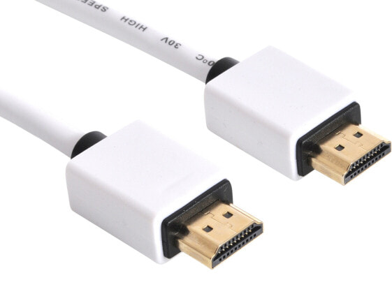 SANDBERG HDMI 2.0 - 2m SAVER - 2 m - HDMI Type A (Standard) - HDMI Type A (Standard) - White