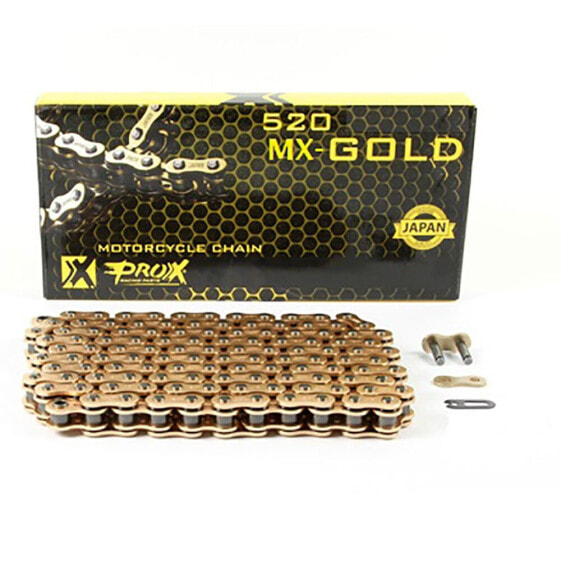 Цепь велосипедная MX Rollerchain Gold proX 520 x 120 L