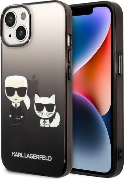 Karl Lagerfeld Etui Karl Lagerfeld do iPhone 14 Plus 6,7" hardcase czarny/black Gradient Ikonik Karl & Choupette